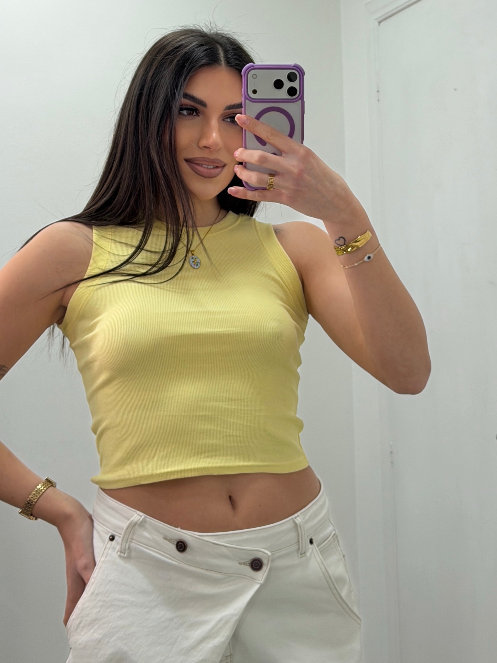 Canotta Daily Gialla