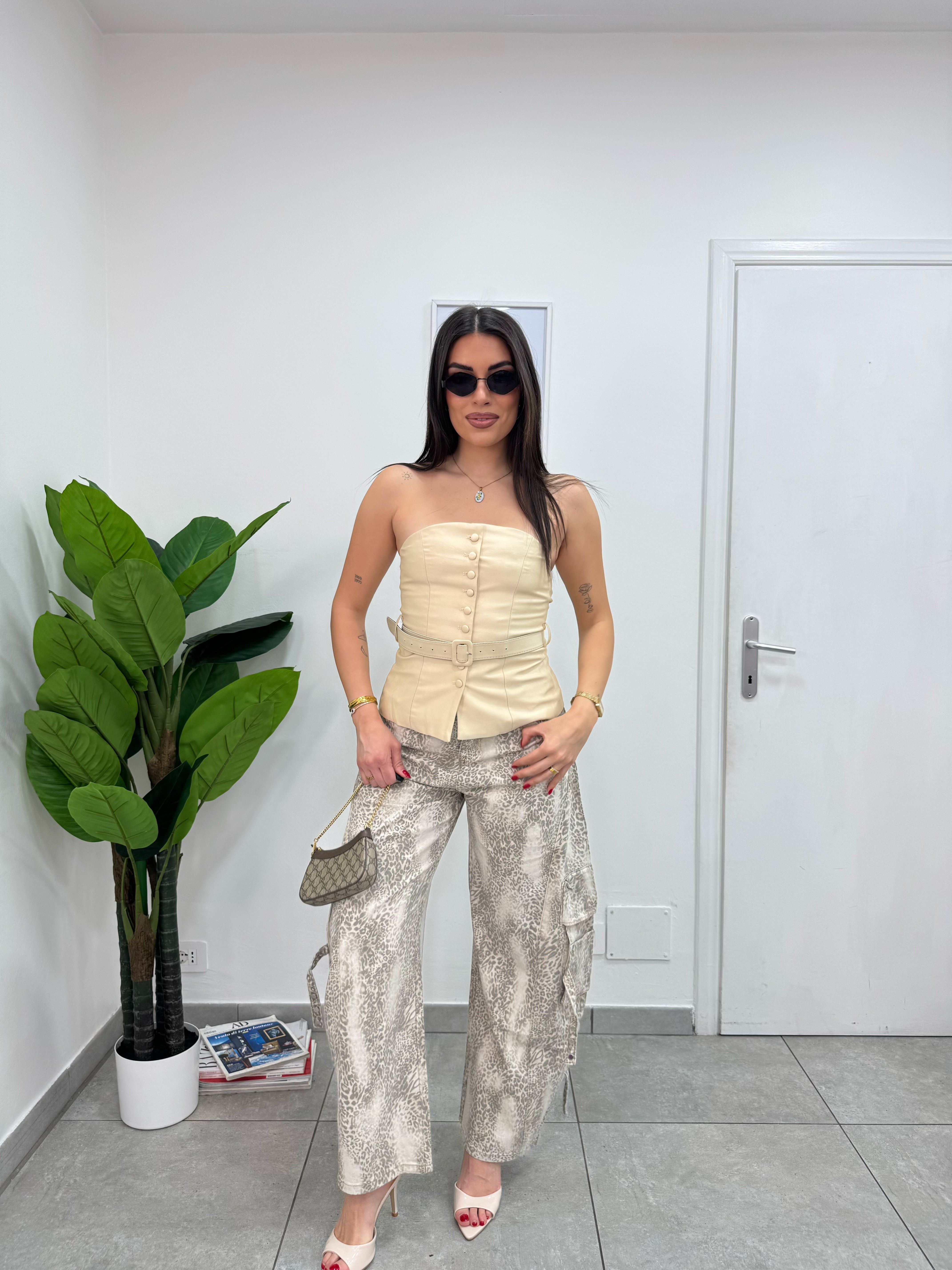 Corsetto Cintura Beige