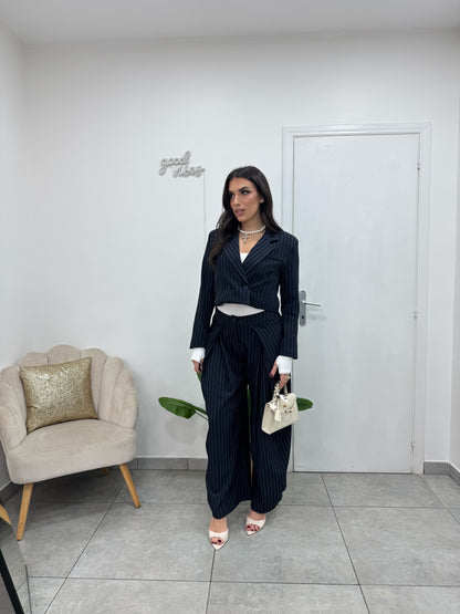 Giacca Crop Gessy Blu