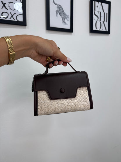 Pochette Rafia Bicolore