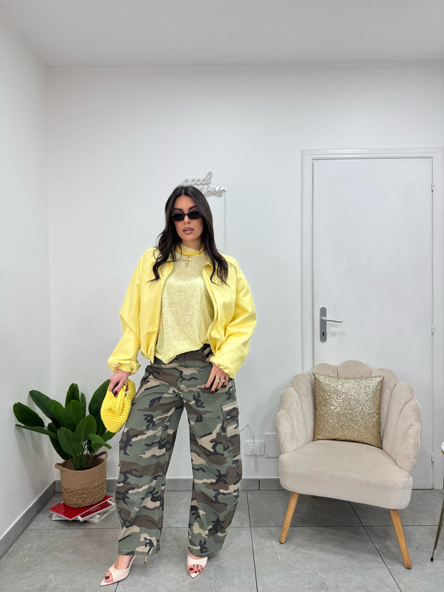 Bomber Ecopelle Lemon