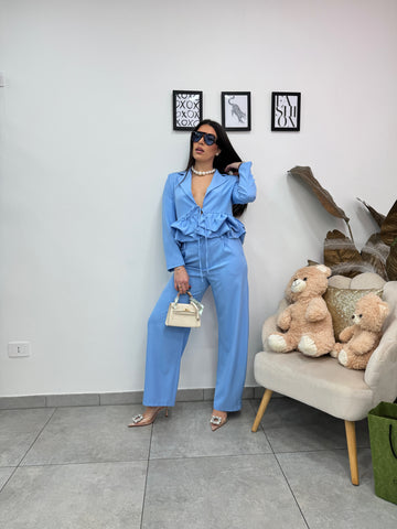 Pantalone Elegant Azzurro