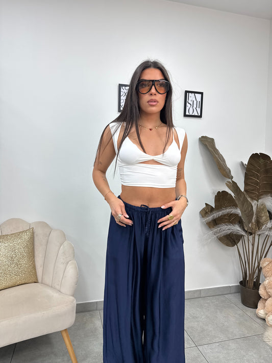 Crop Top Khloe Bianco