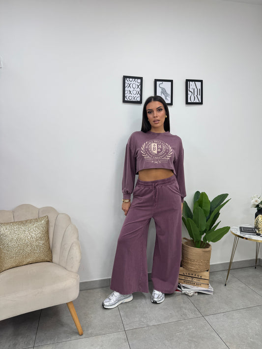 Pantalone Tuta Malva