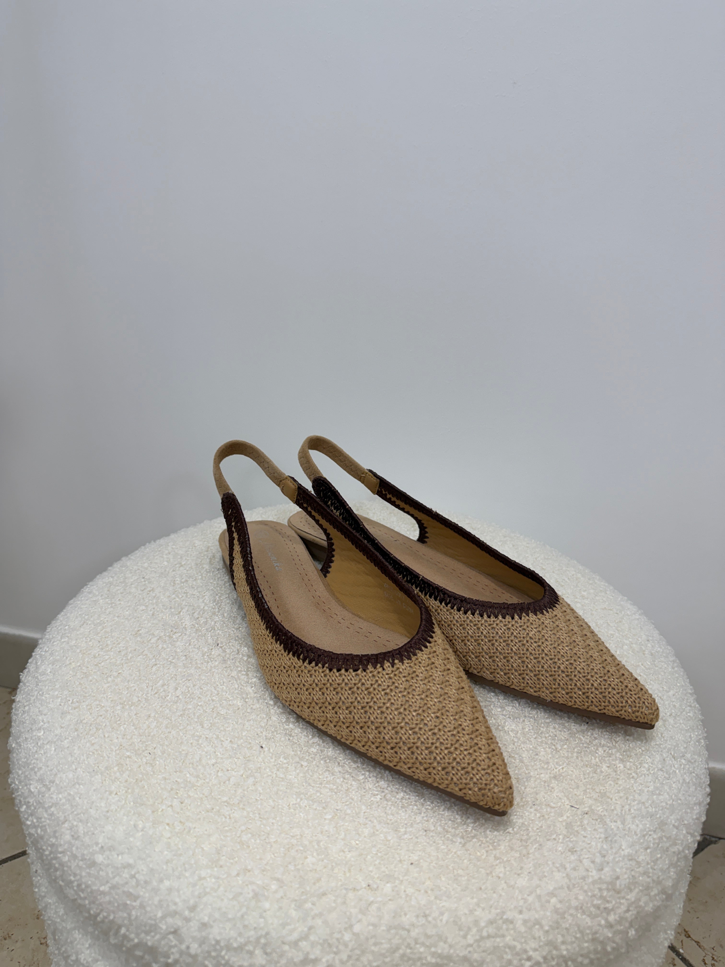 Ballerine Slingback Boho Beige