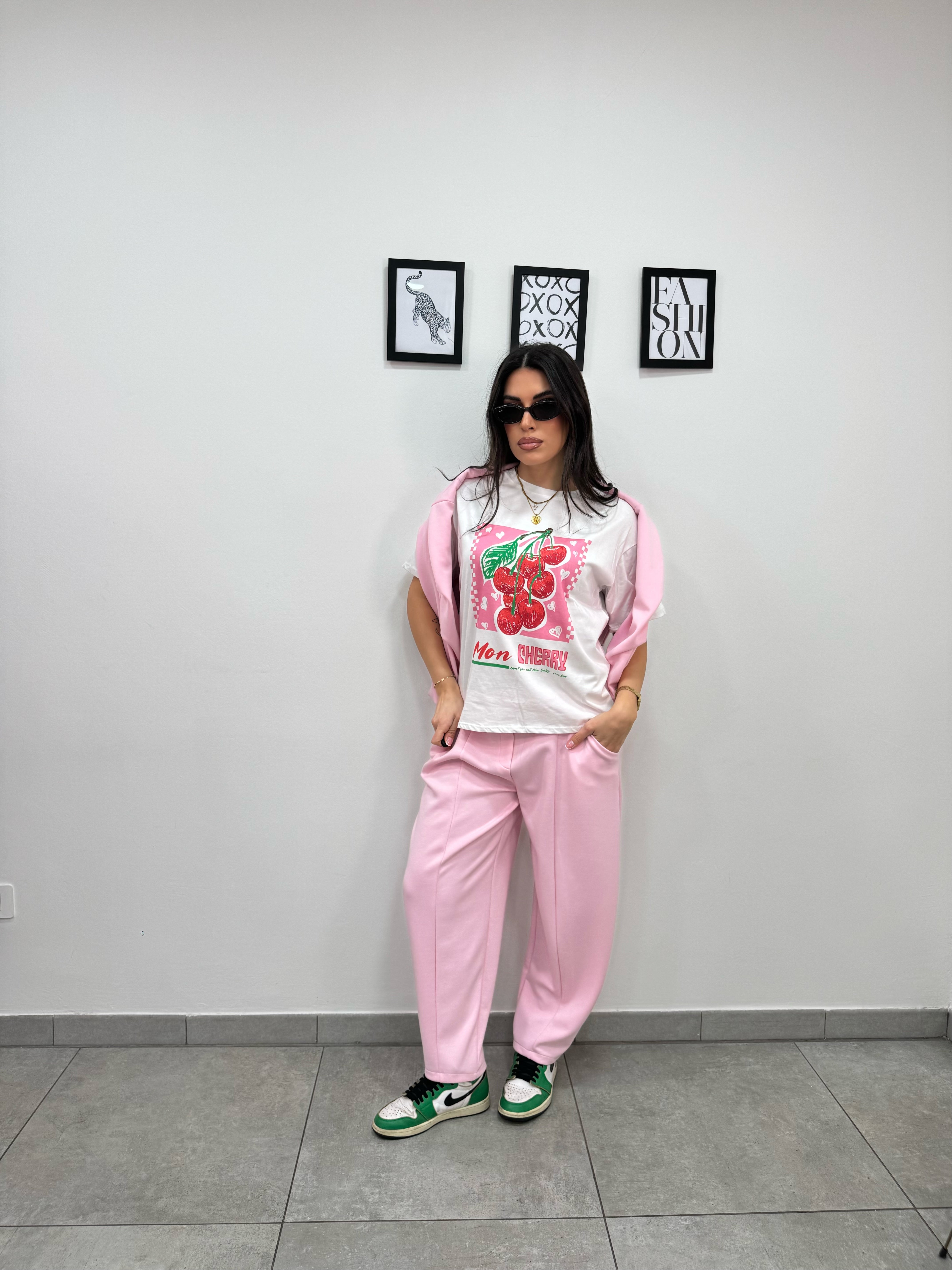 Pantalone Tuta Necktie Rosa