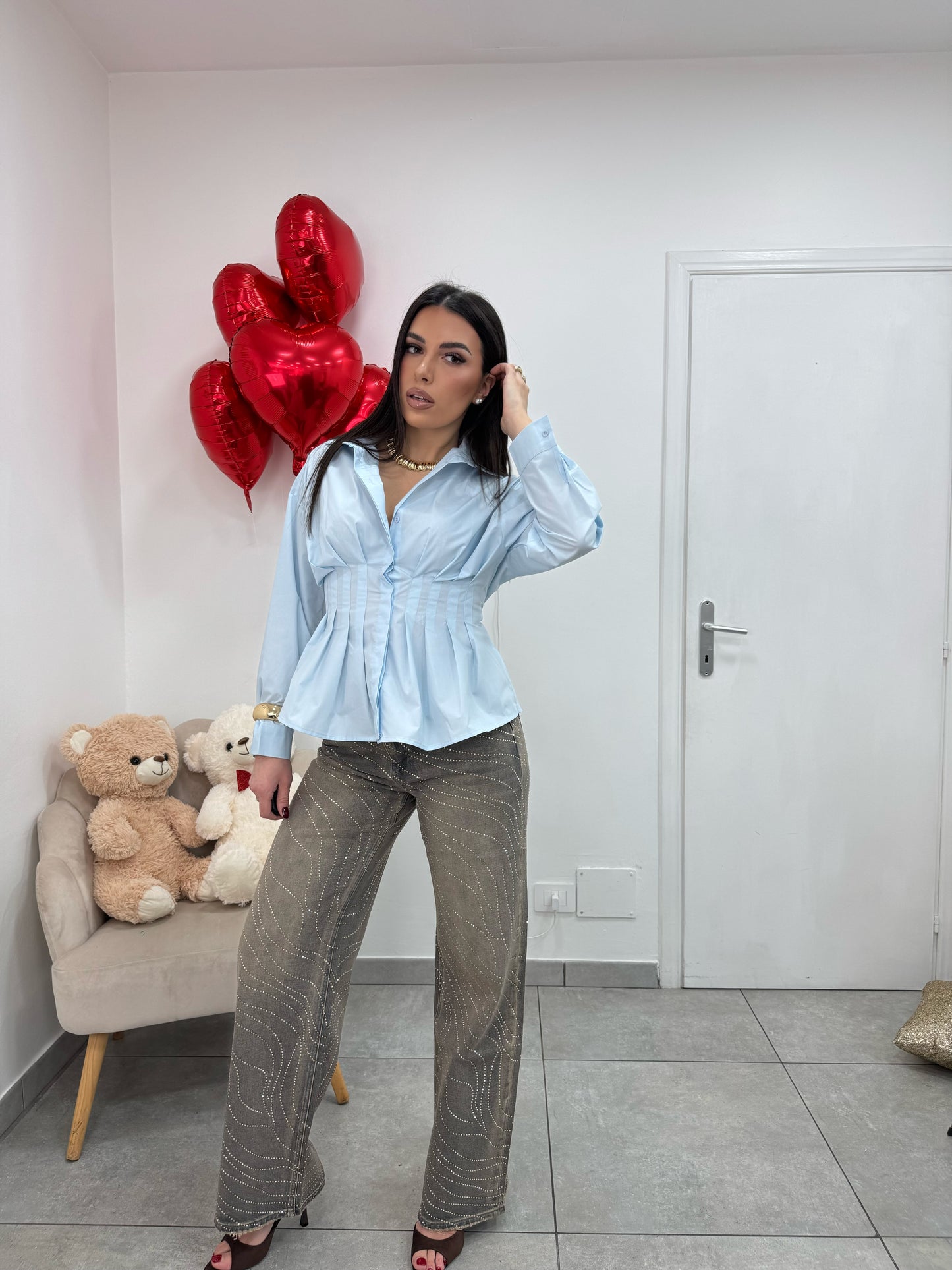 Camicia Susan Celeste