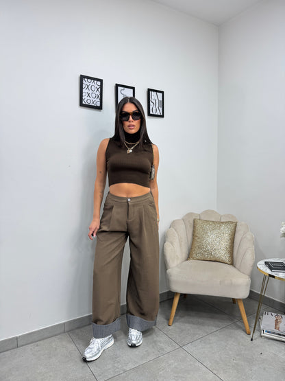 Pantalone Day Marrone