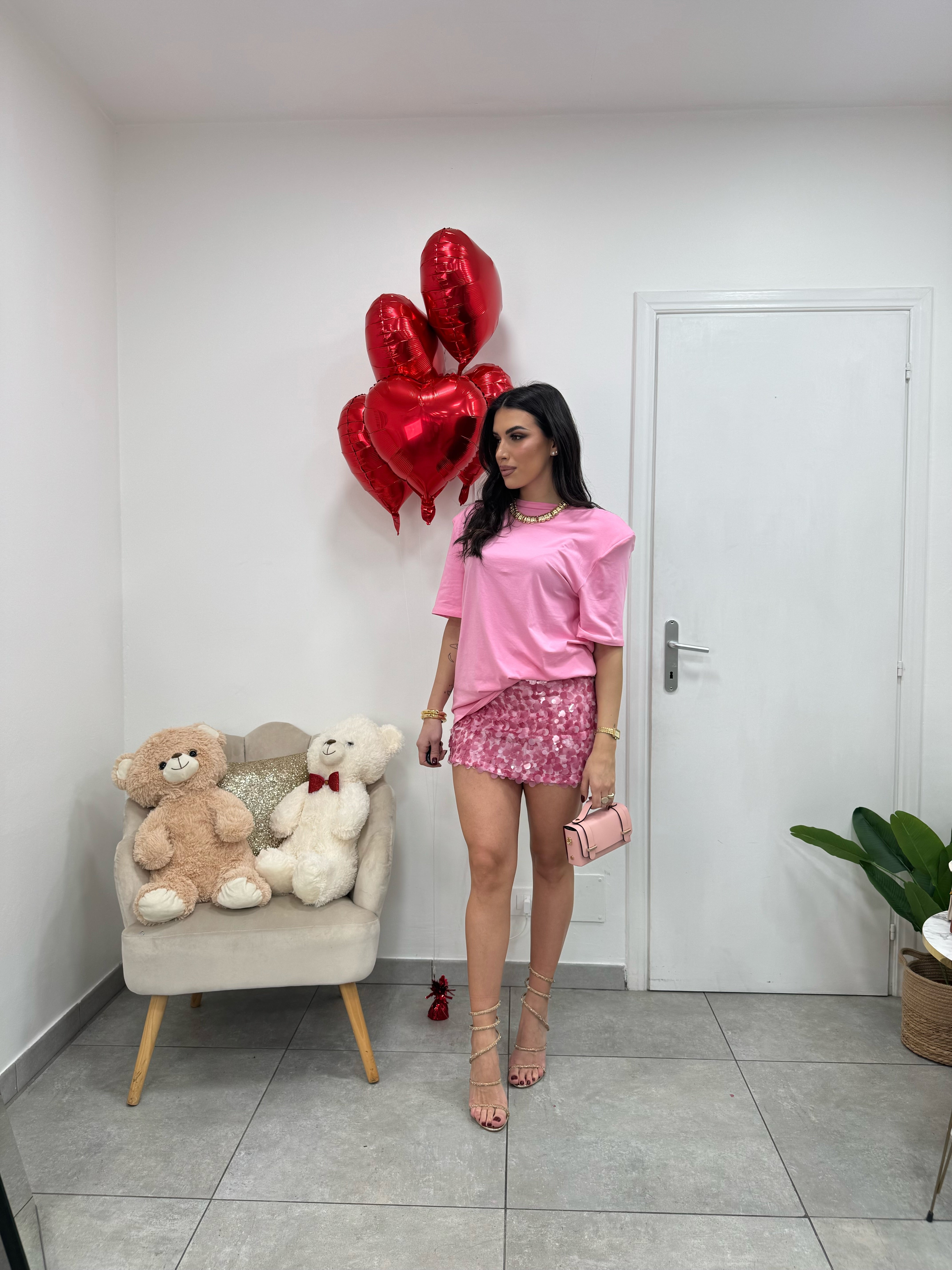 T-shirt Over Rosa