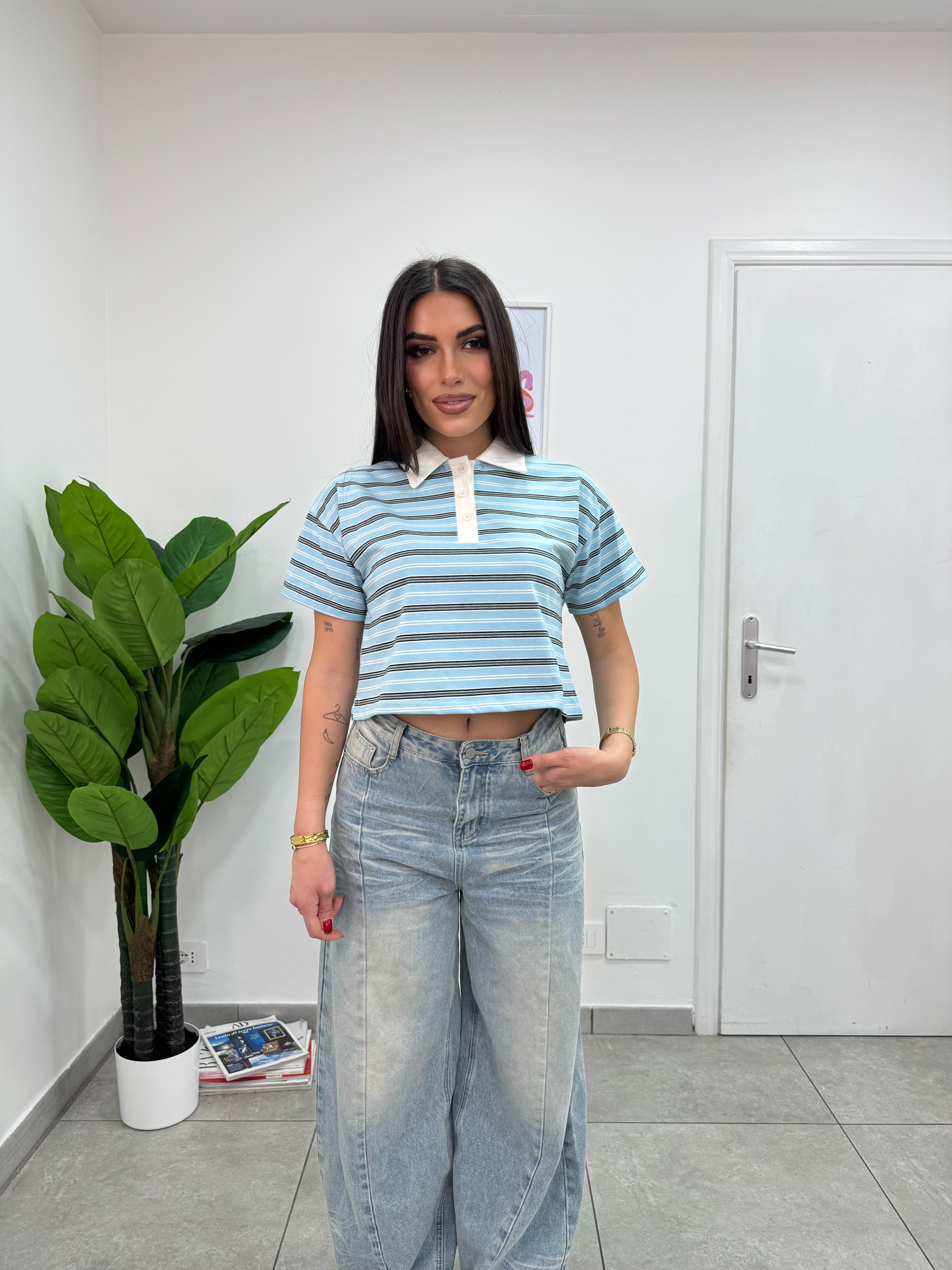 Polo Daisy Celeste