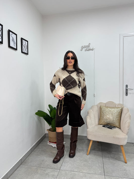 Bermuda Velluto Brown