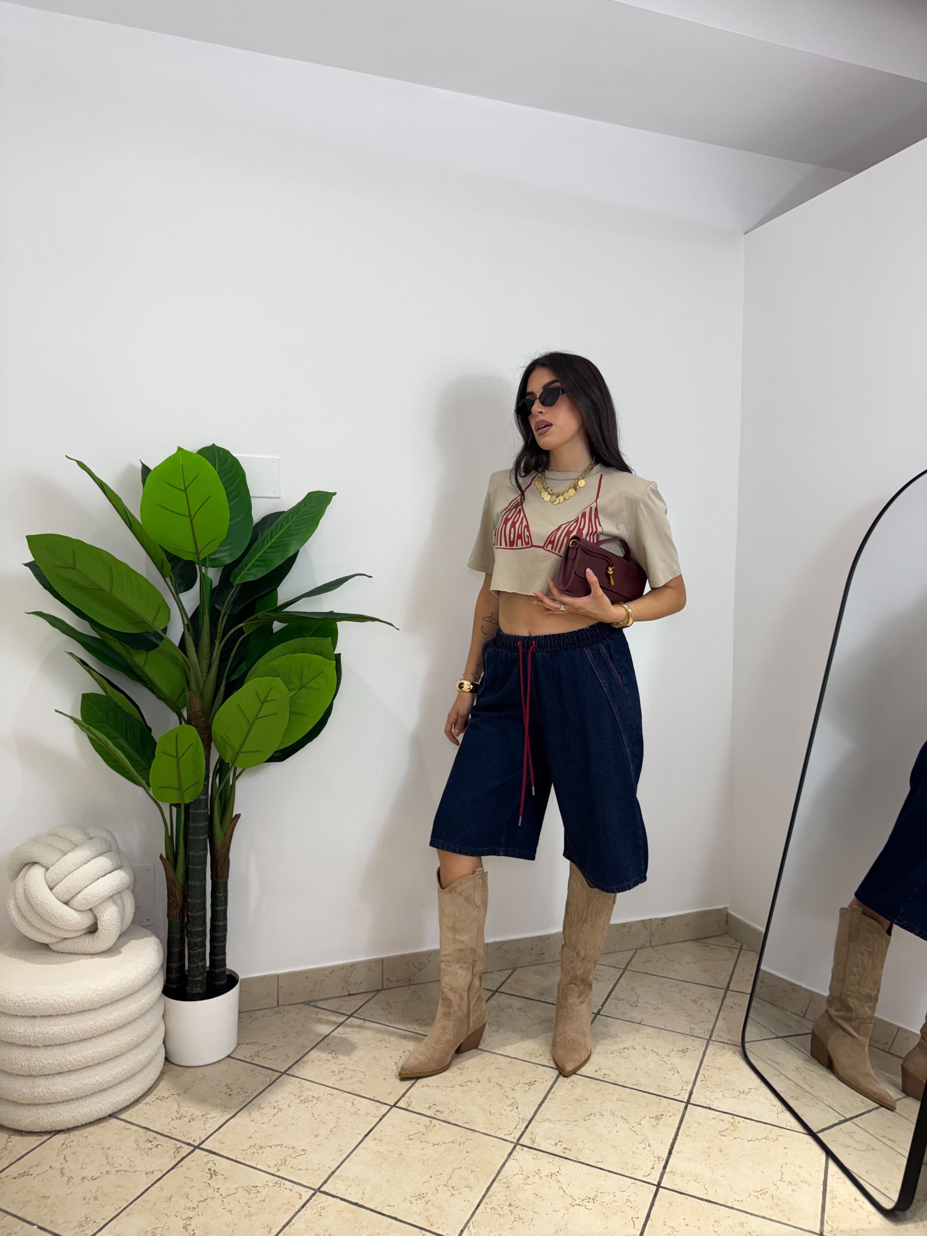 Bermuda Denim Red