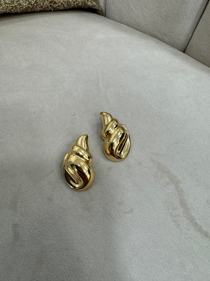 Orecchini Conchiglia Oro