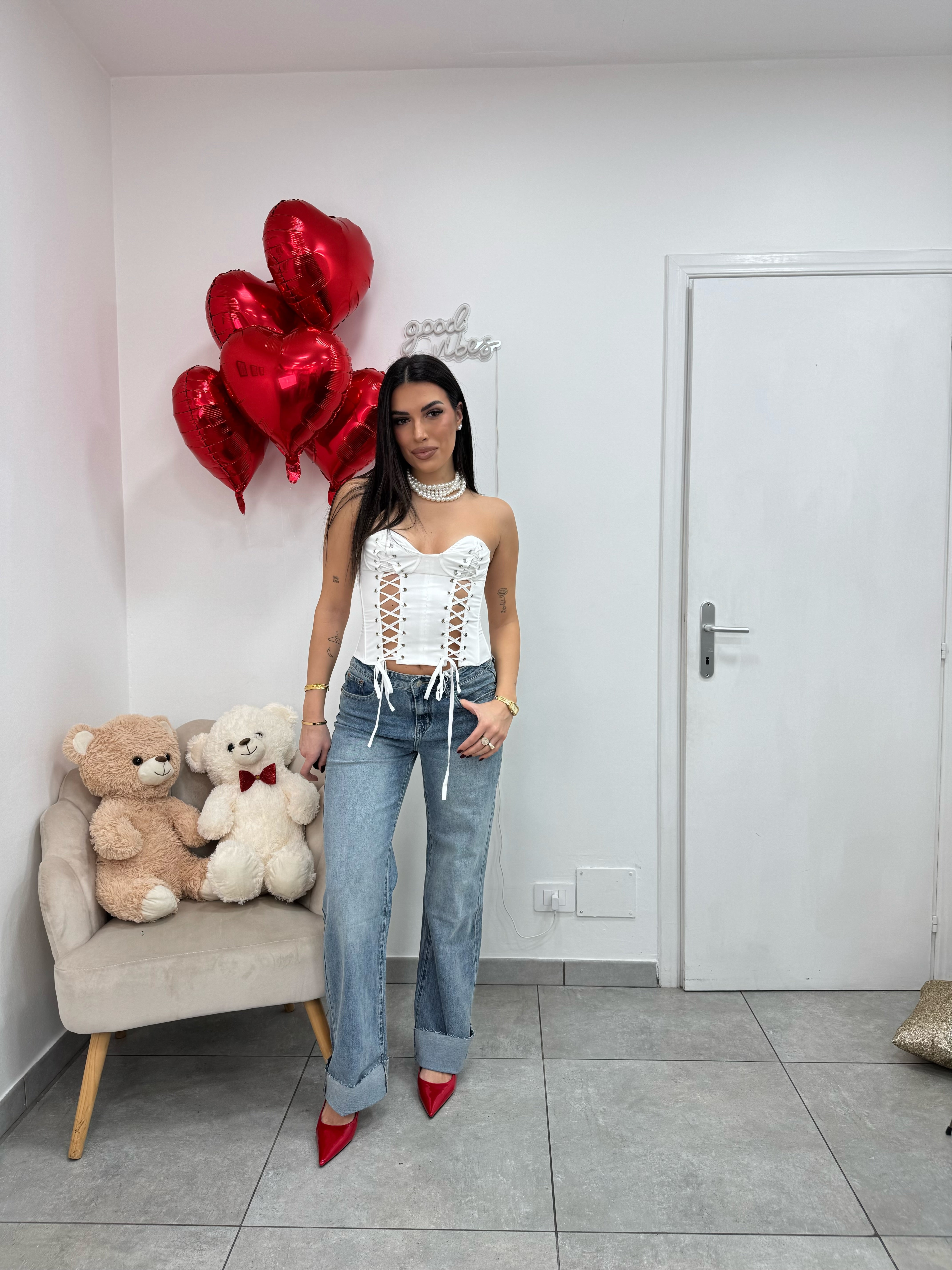 Corsetto Strings Bianco