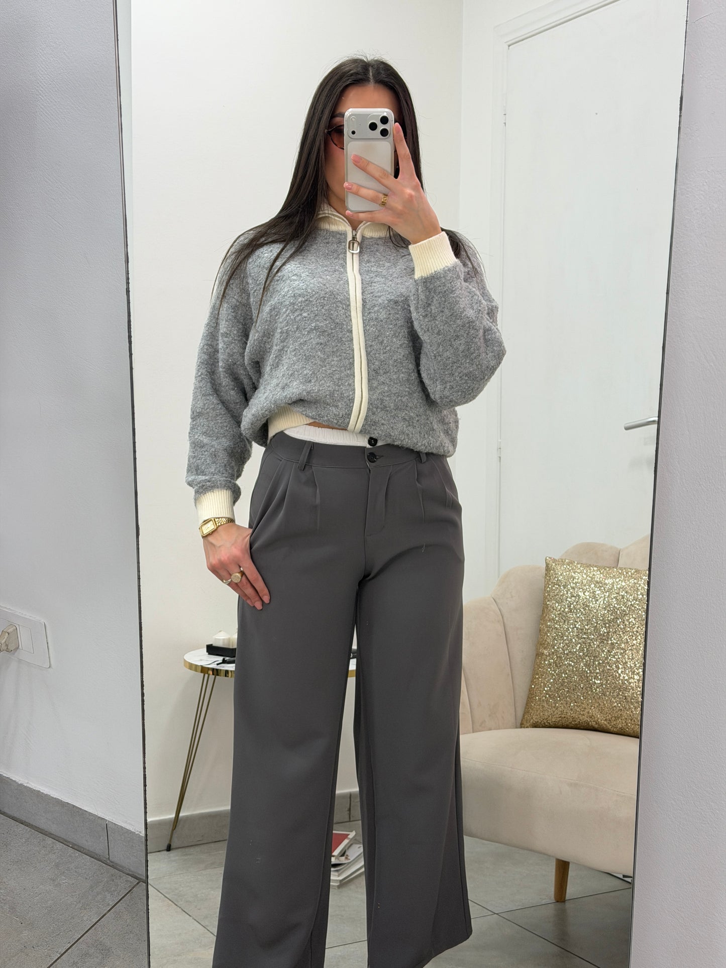 Pantalone Boxer Grigio