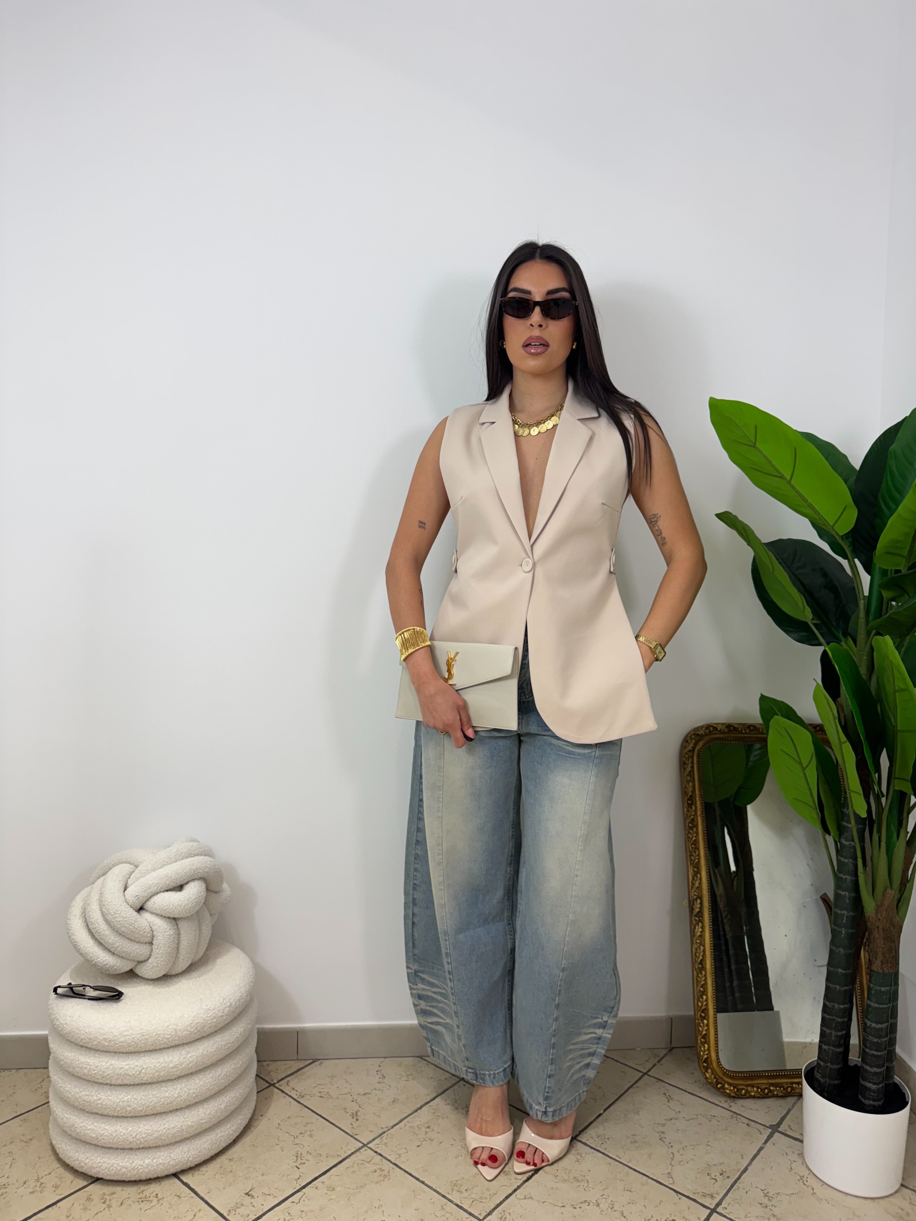 Gilet Domina Beige