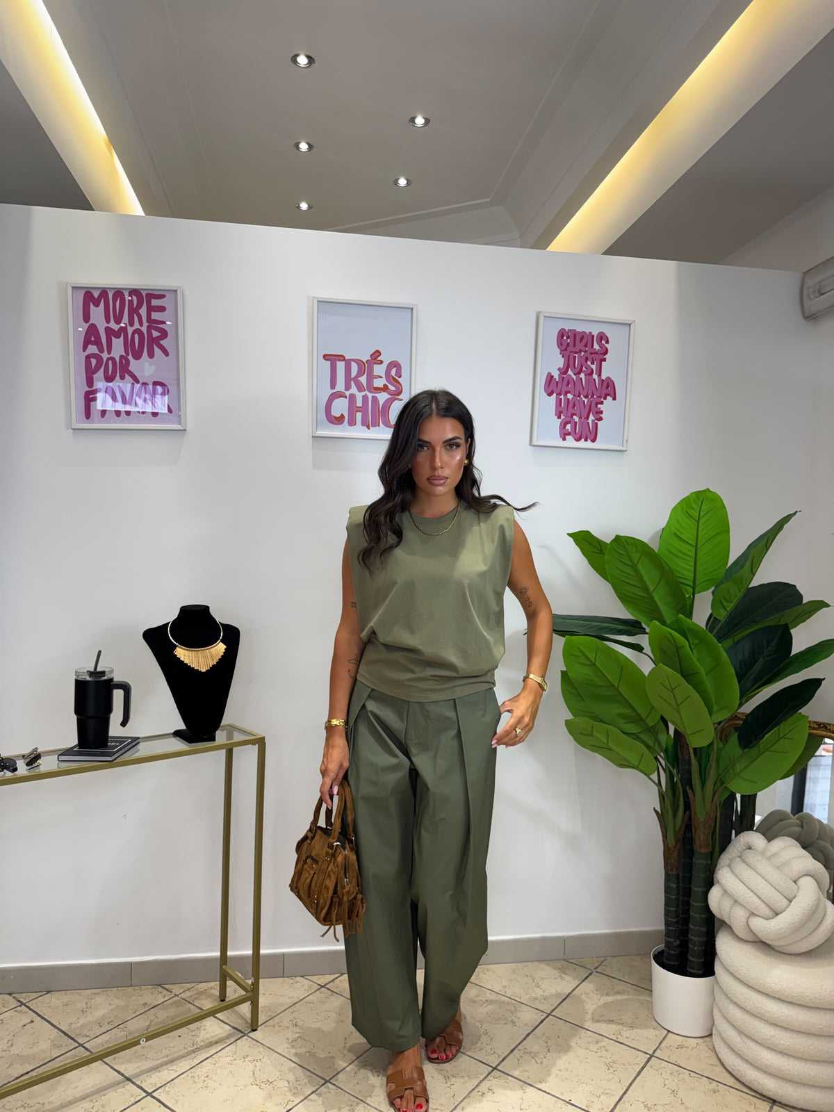 Pantalone Boss Verde Militare