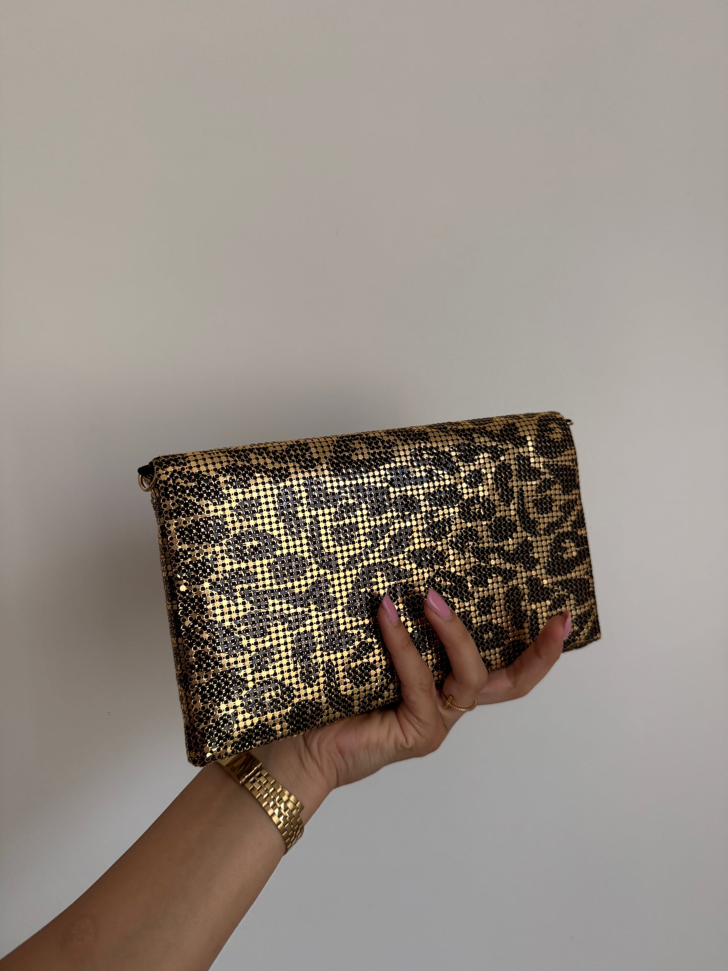 Pochette Gold Leopard