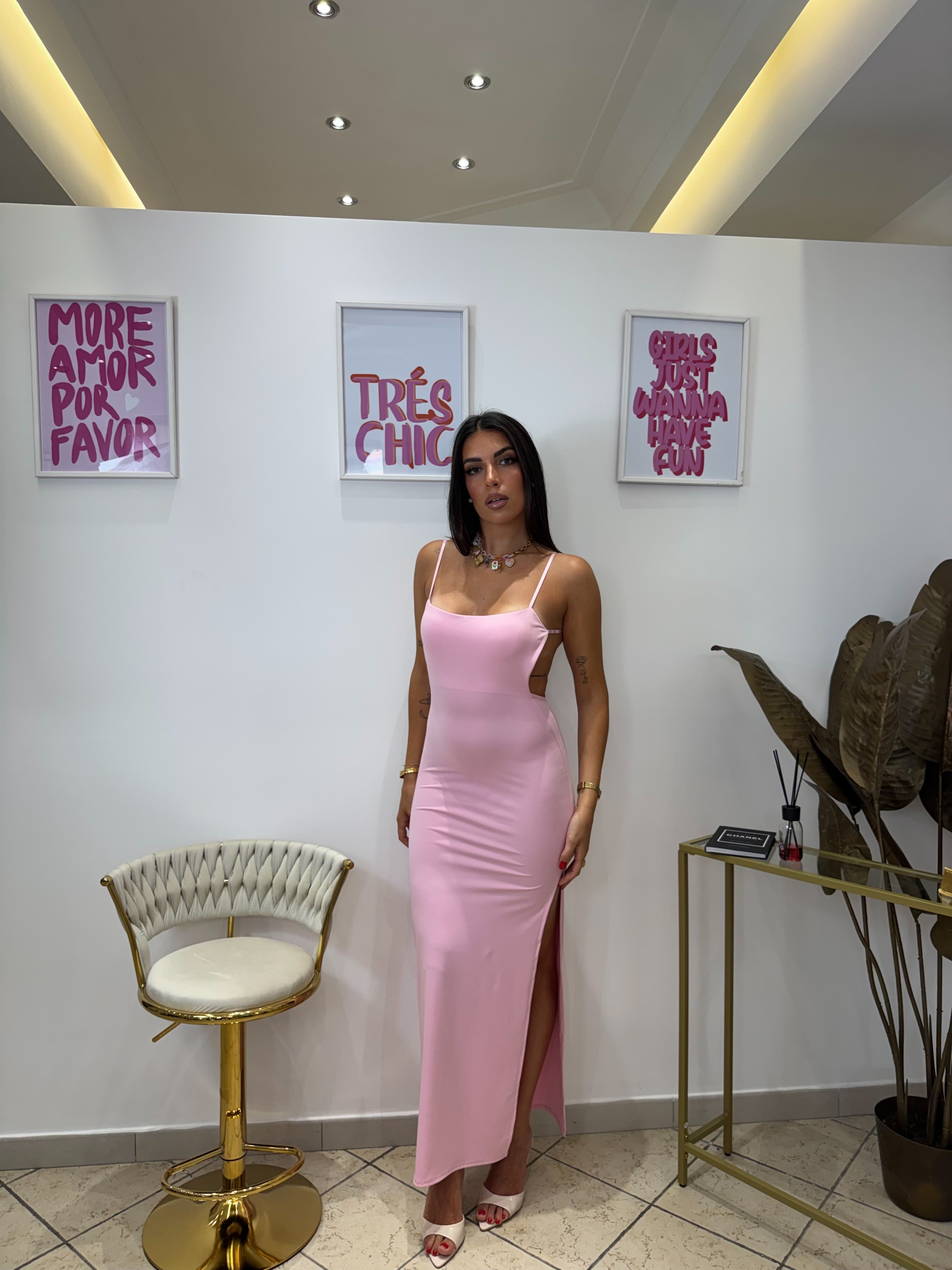 Abito Silhouette Rosa