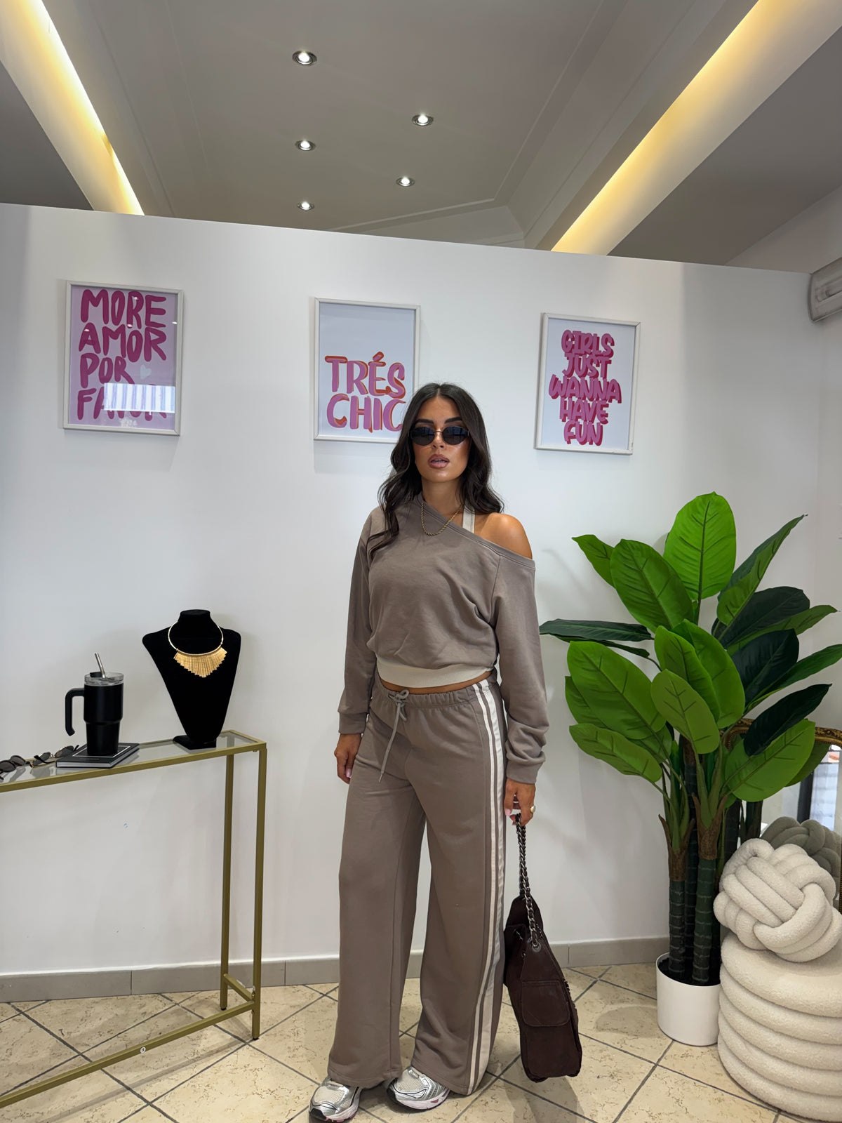 Felpa Virgy Fango/Beige