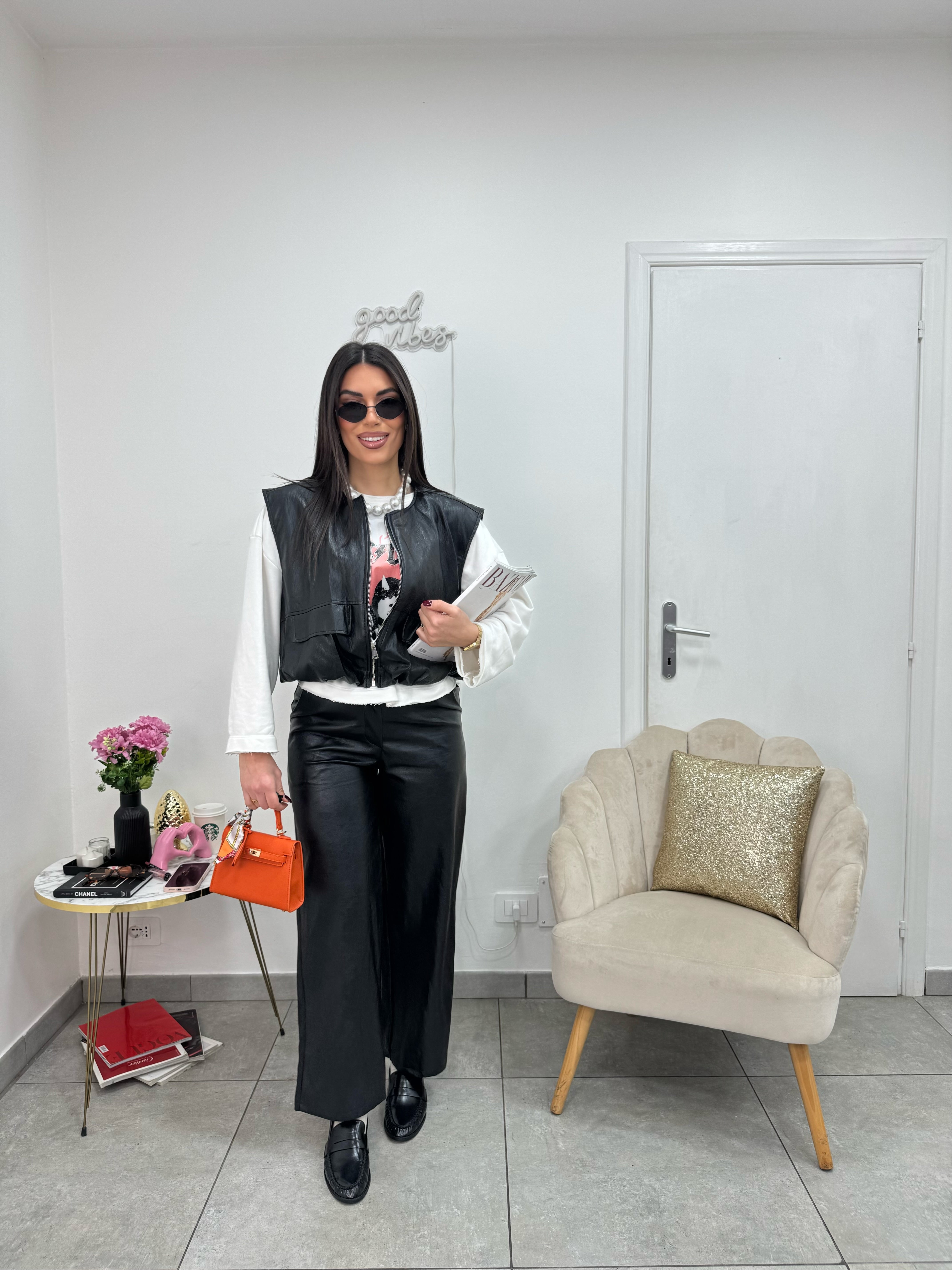 Smanicato Ecopelle Black