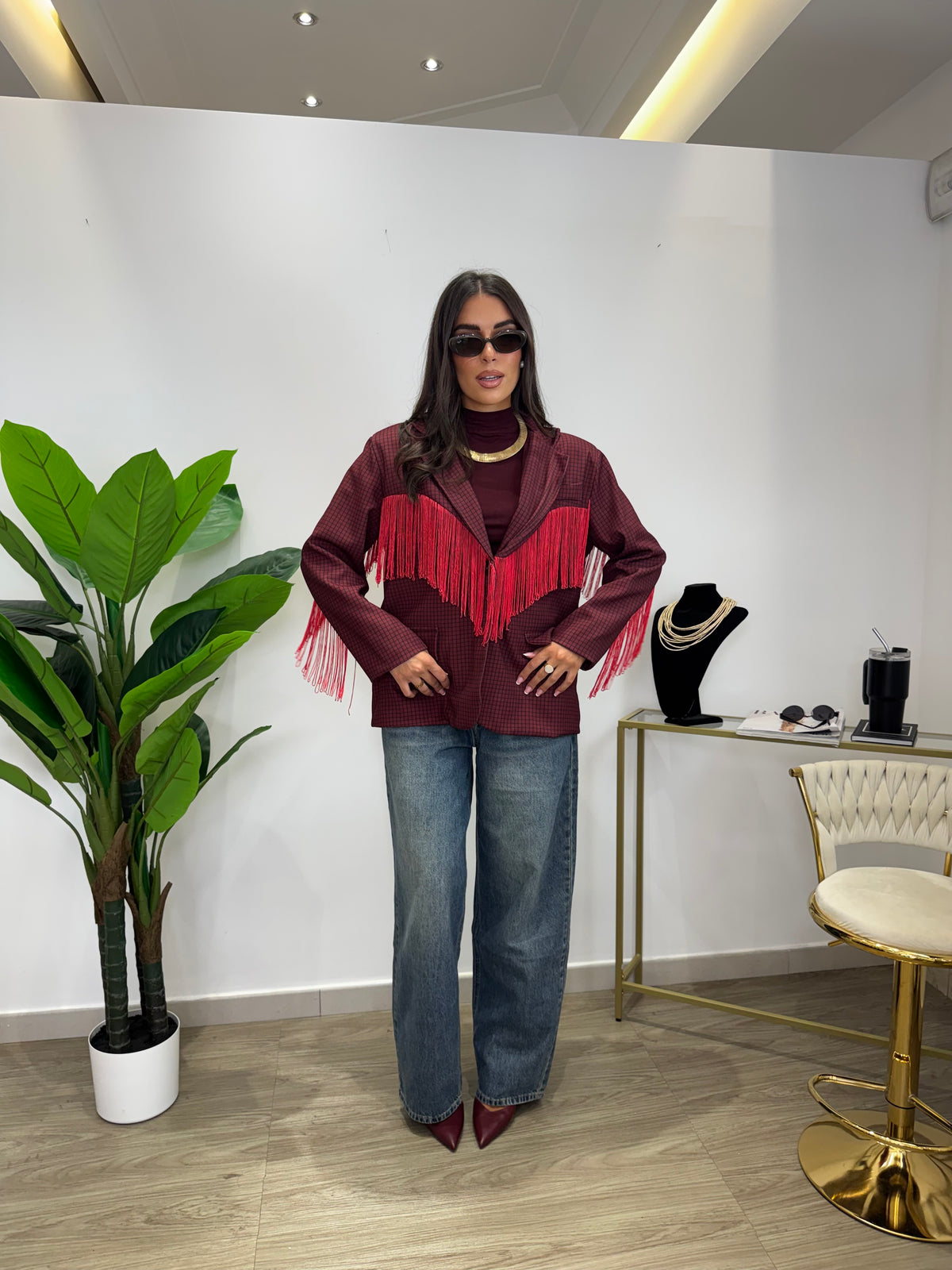 Blazer Fallon Bordeaux