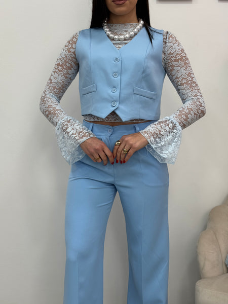 Gilet Elegant Celeste