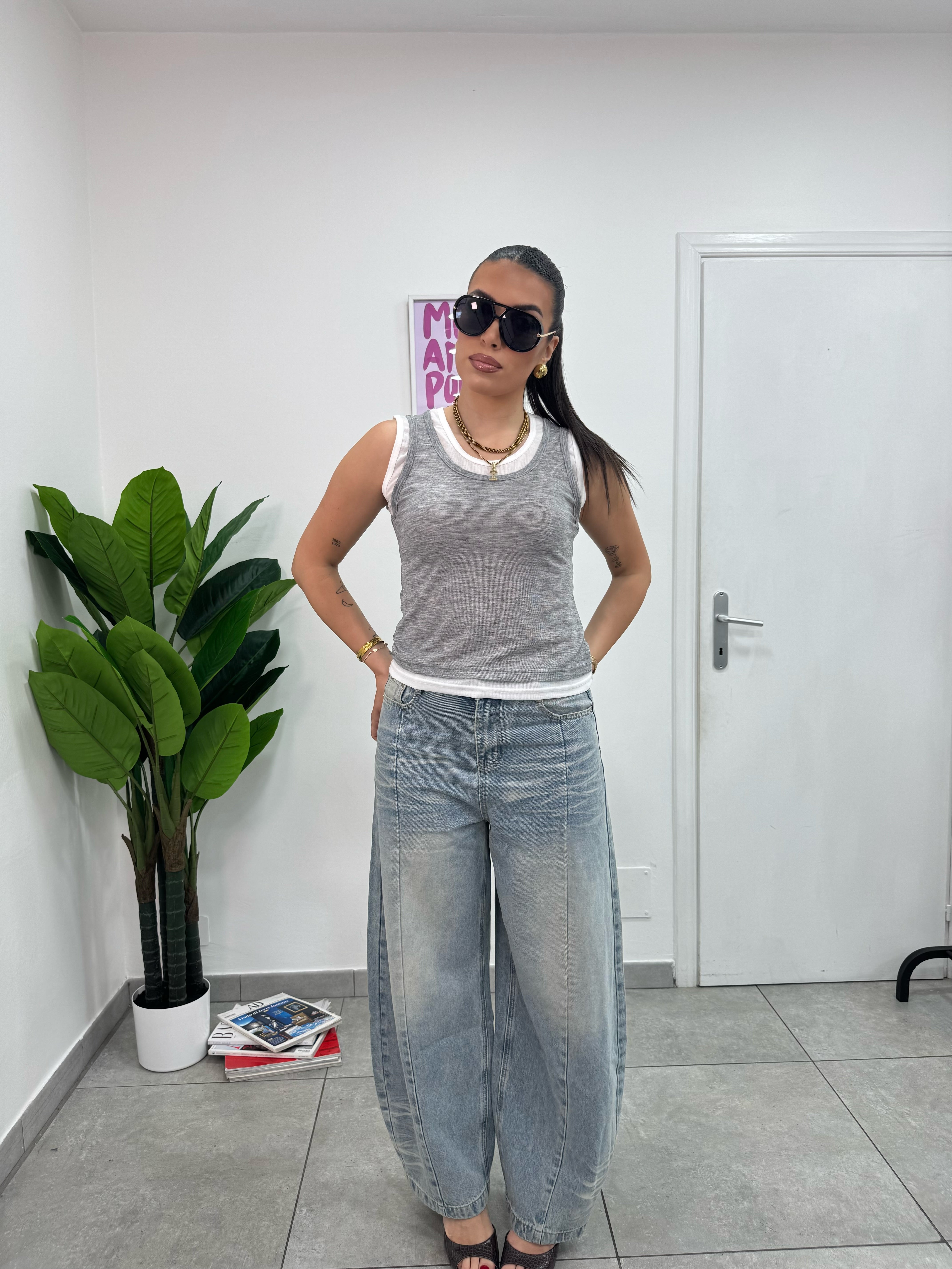 Canotta Illusion Grigia