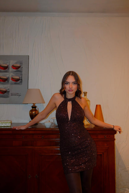 Abito Ophelia Marrone