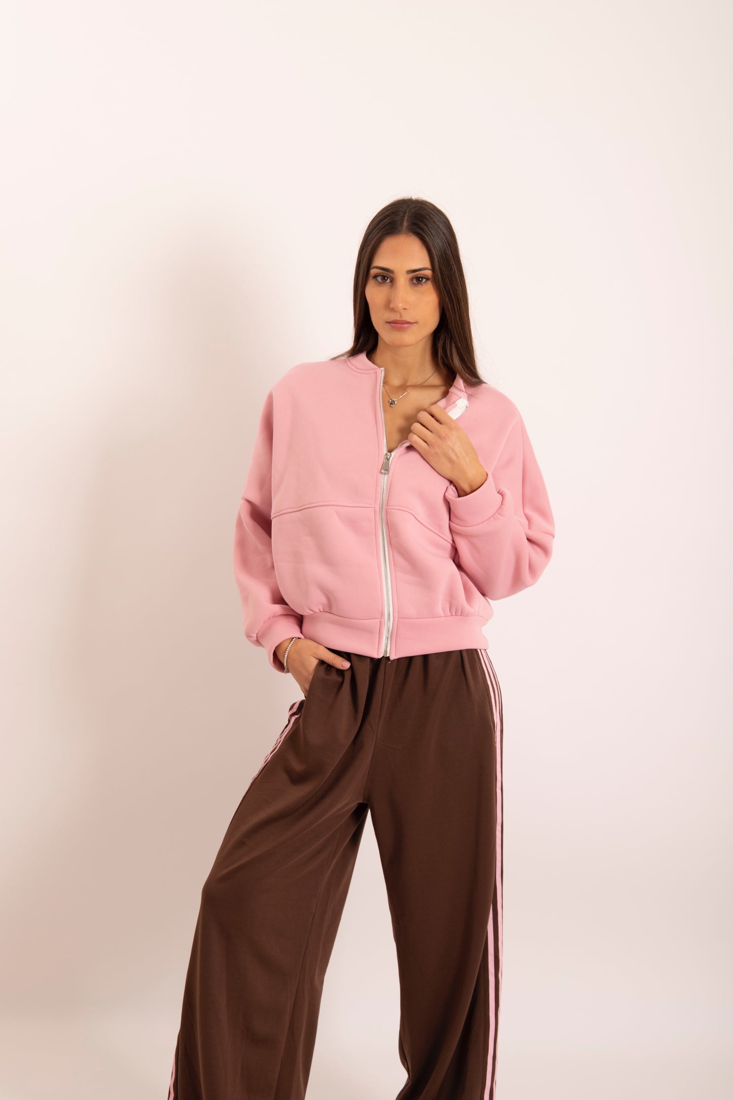 Pantalone Adi Marrone Rosa