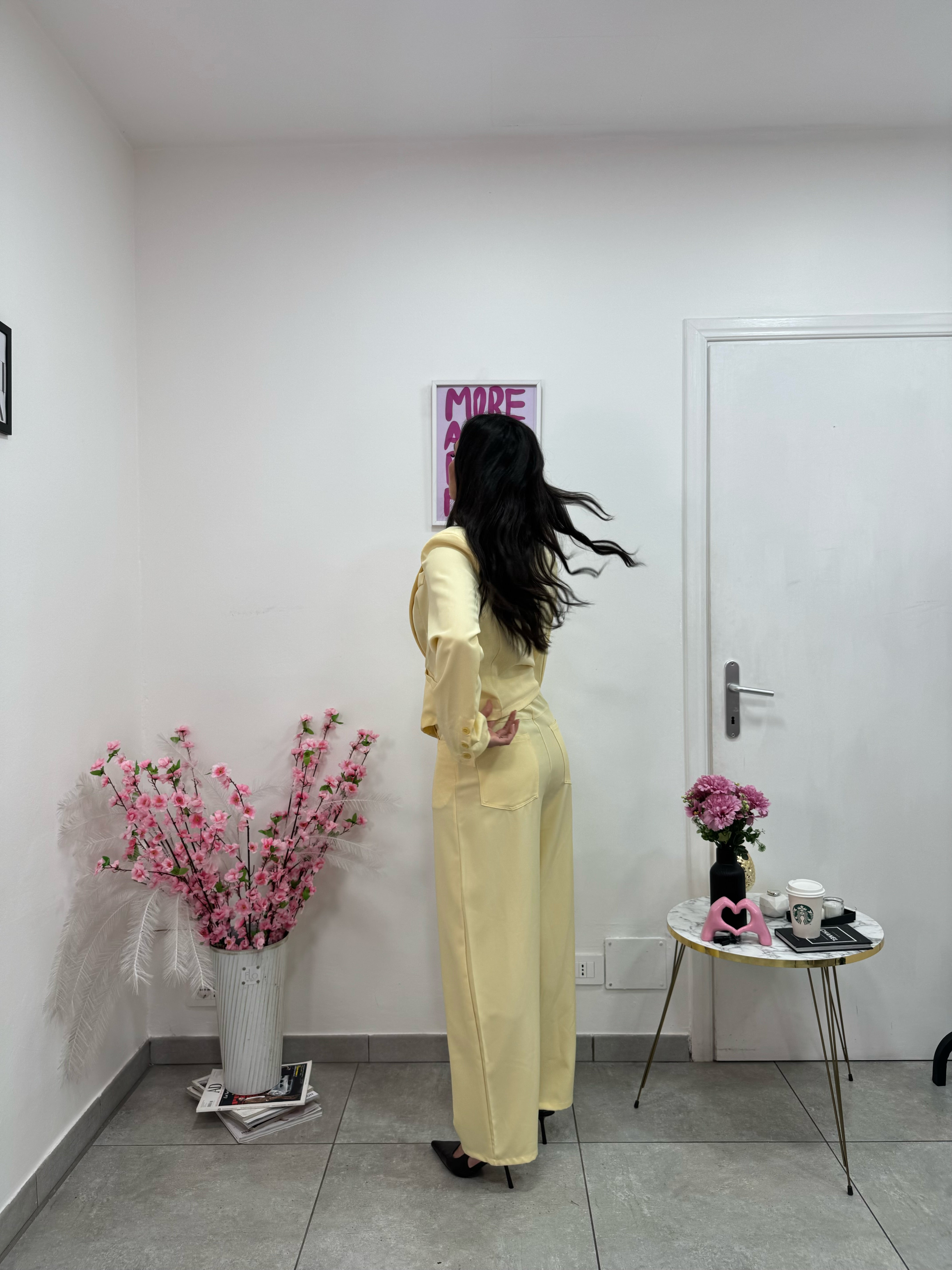 Pantalone Balloon Iris Giallo