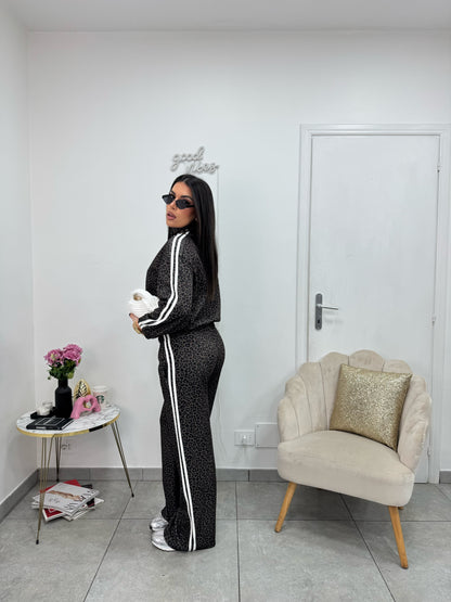 Cord Tuta Leopard Black