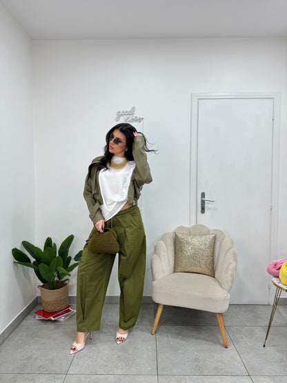 Pantalone Comfy Verde