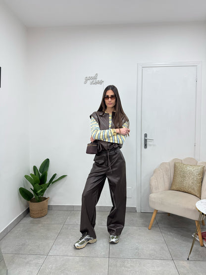 Pull Polo Lines Gialla Azzurra