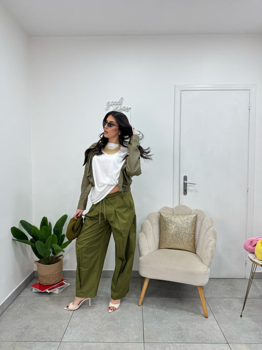 Pantalone Comfy Verde