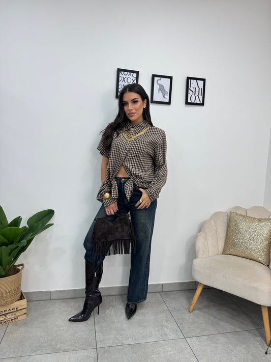 Camicia Quadri Scomposta