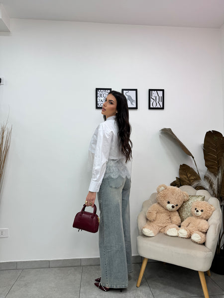 Camicia Bianca Pizzo