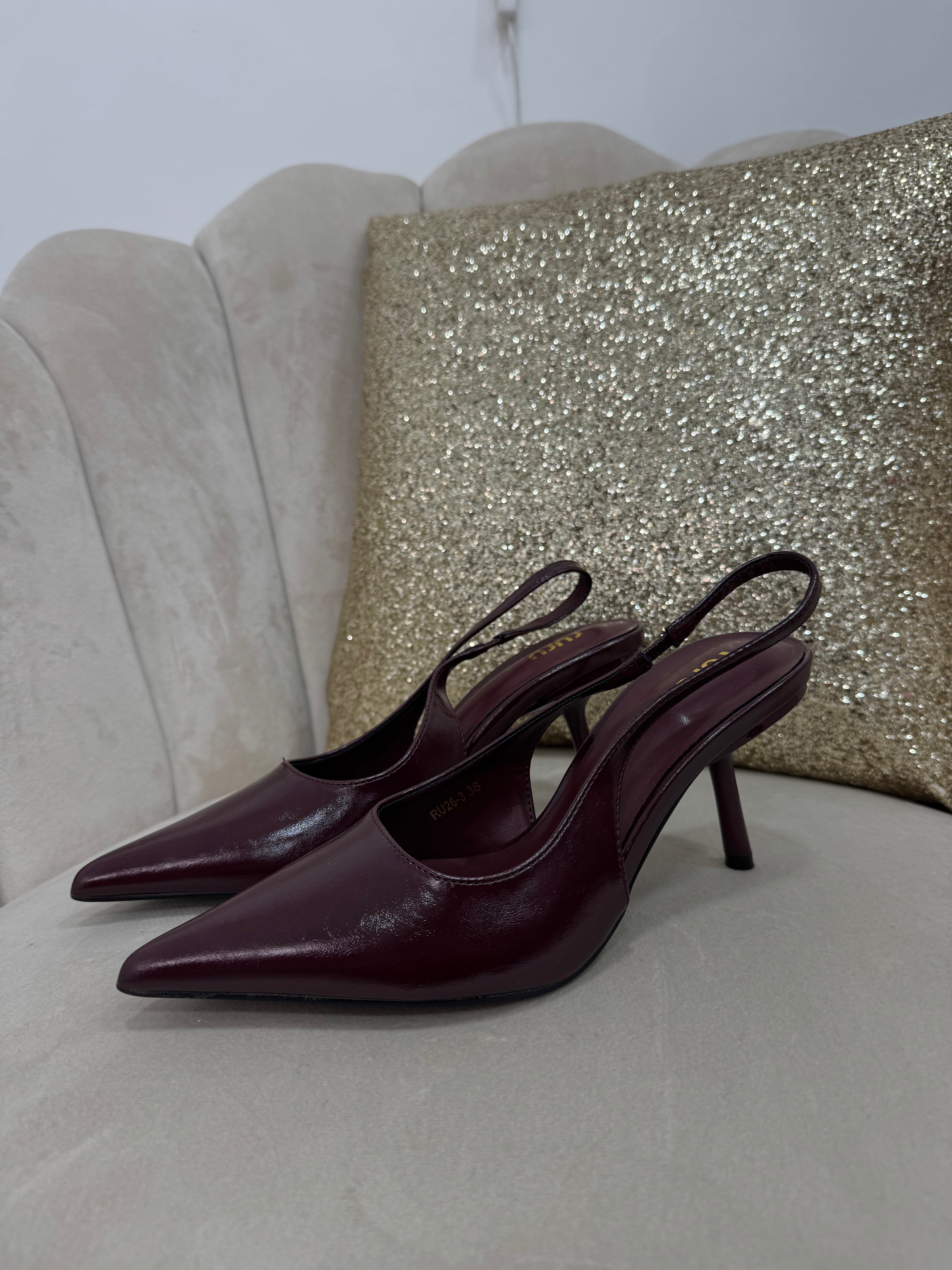 Slingback Burgundy