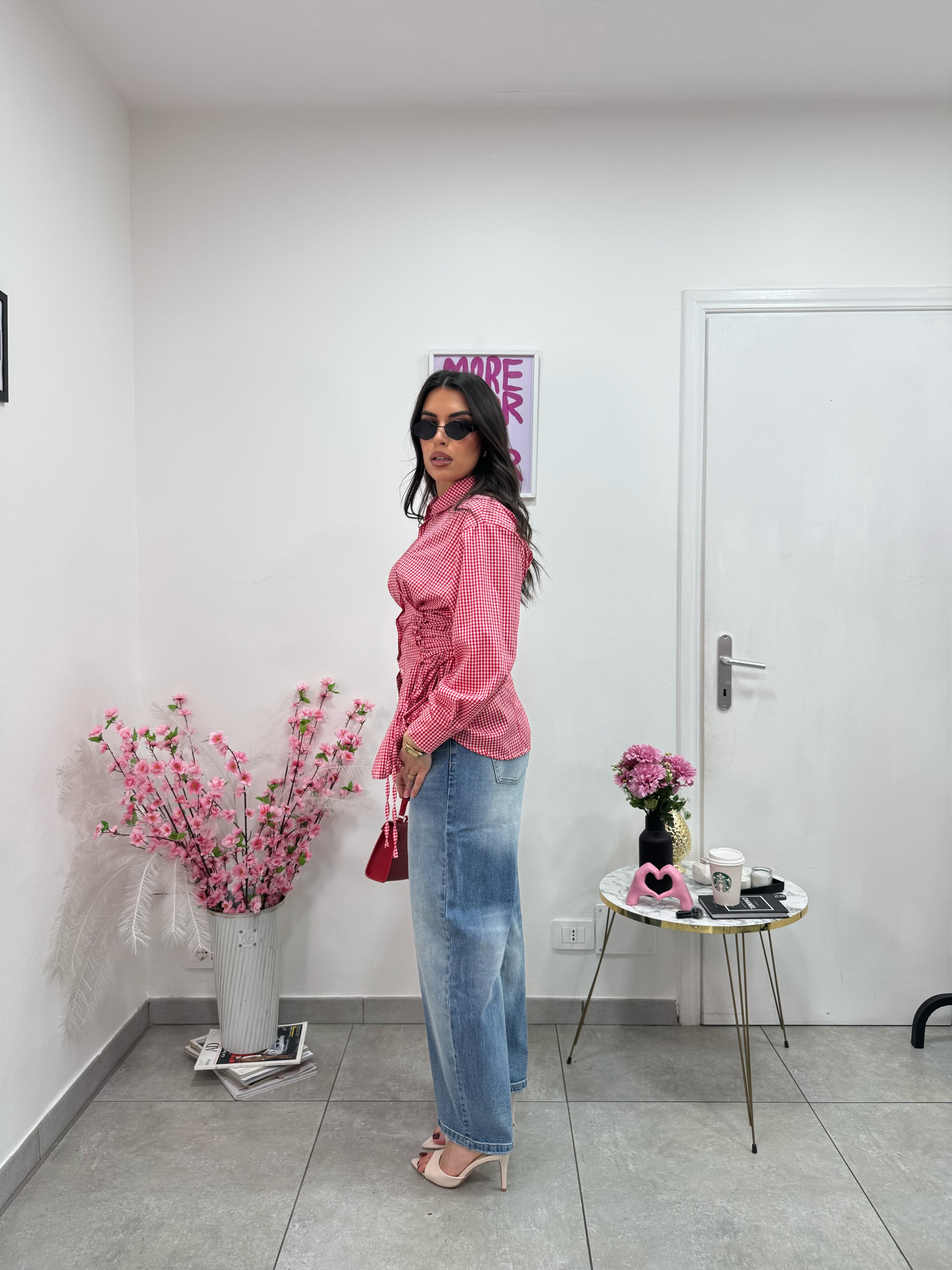 Camicia Picnic Rossa