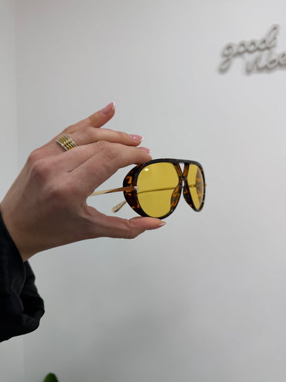 Occhiali Aviator Giallo