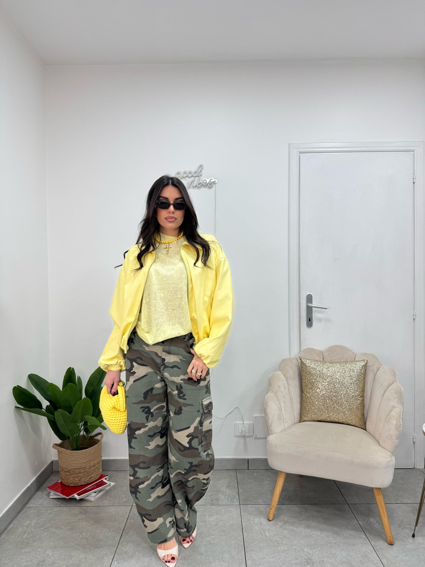 Bomber Ecopelle Lemon