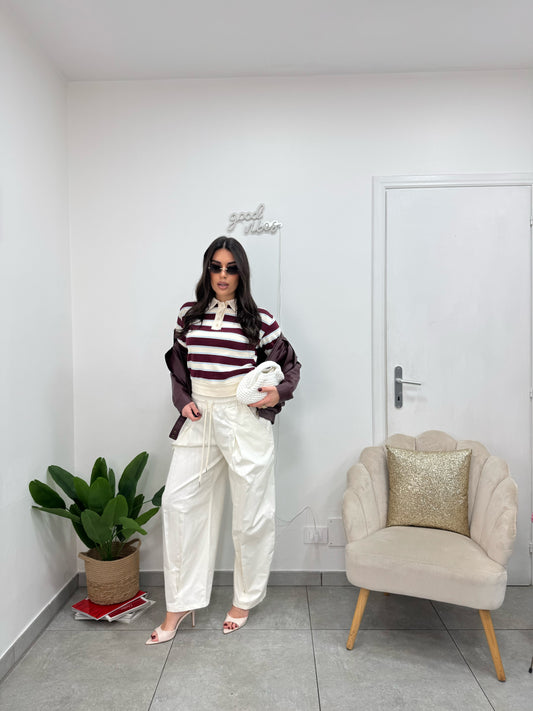 Pantalone Comfy Panna