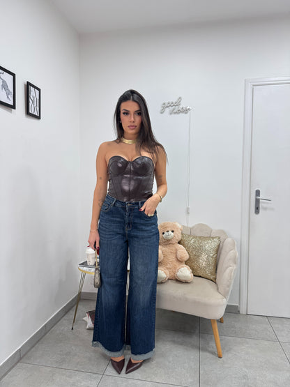 Corsetto Croc Marrone