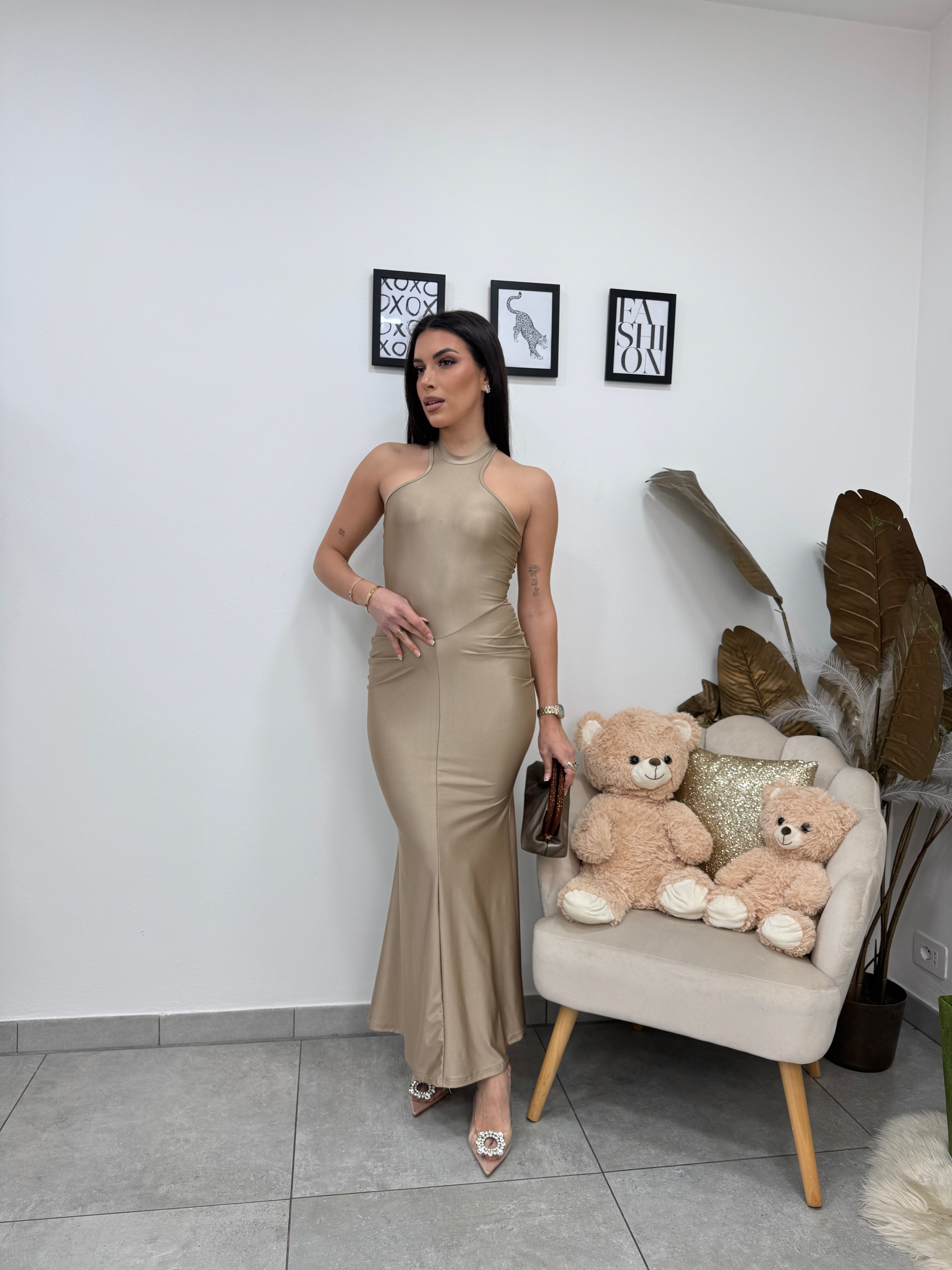 Abito Lungo Marrakech Champagne