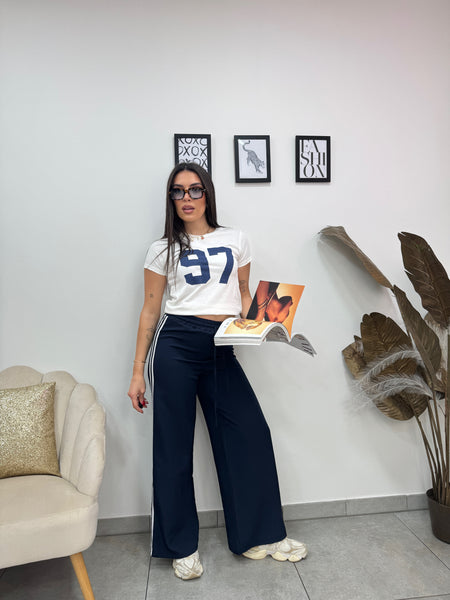 Pantaloni Bande Blu