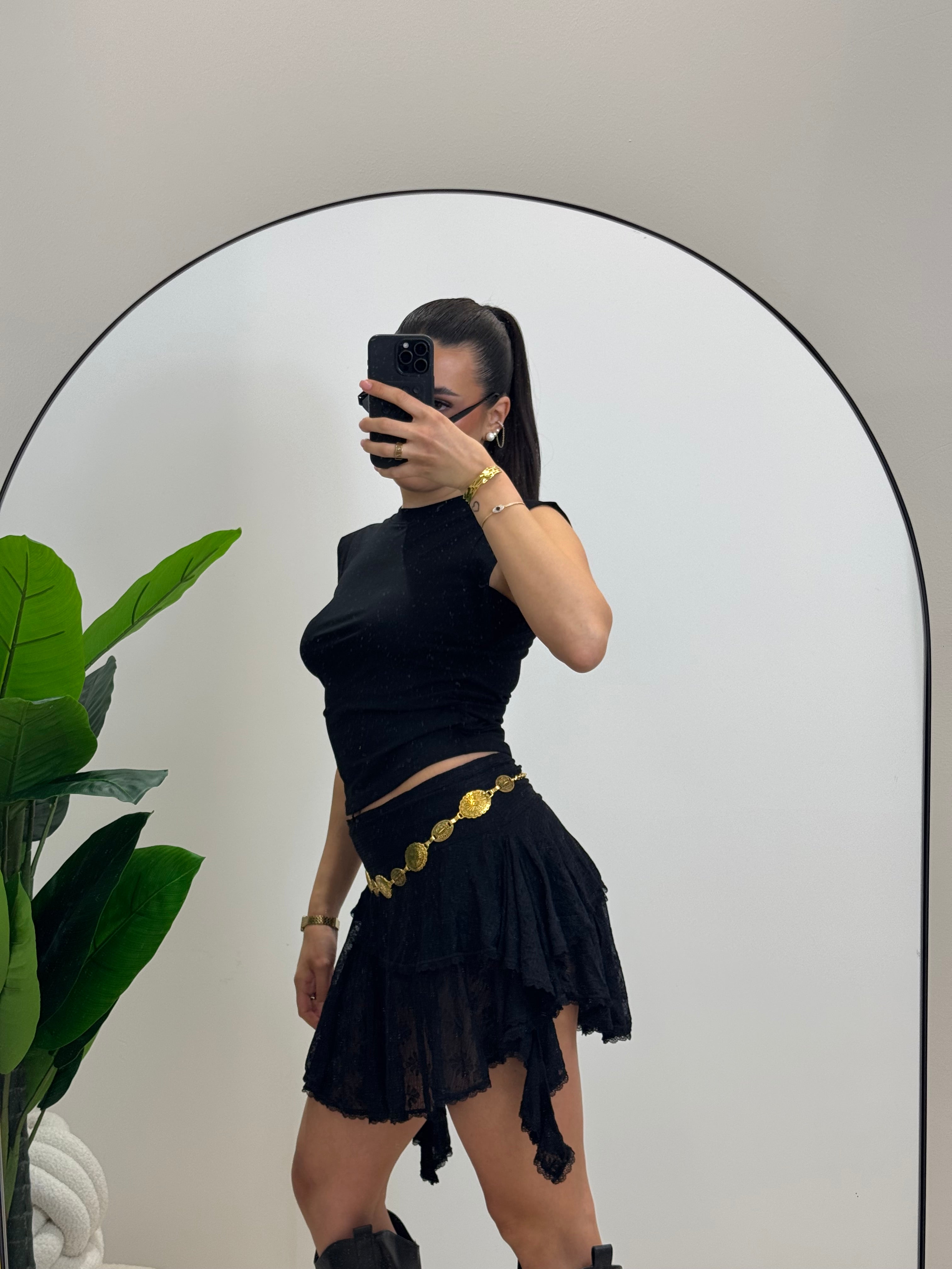 Gonna Pizzo Nera