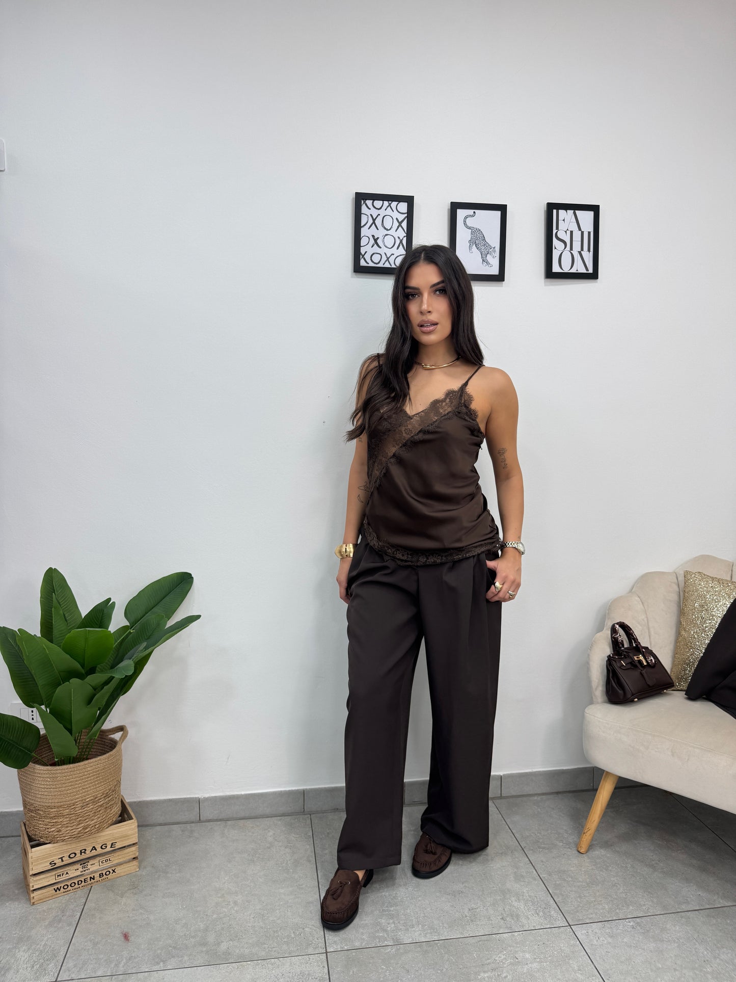 Pantalone Power Marrone