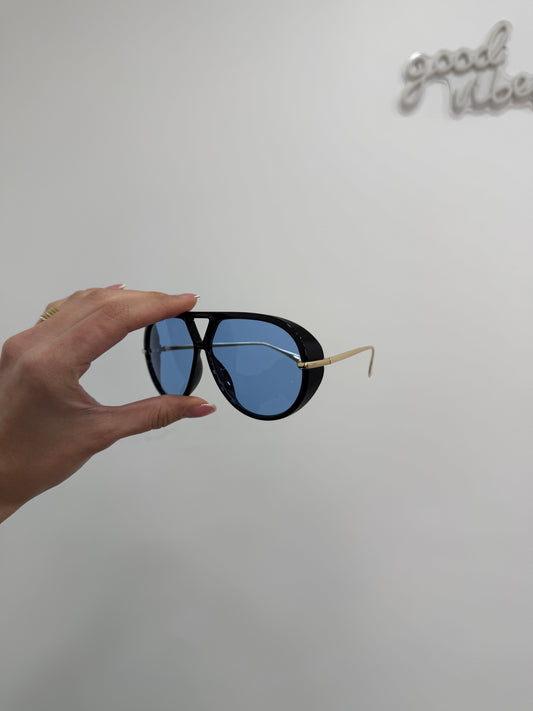 Occhiali Aviator Celeste