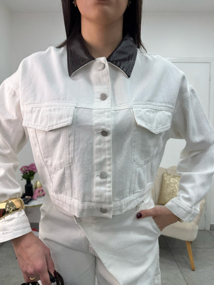 Giacca Jeans White