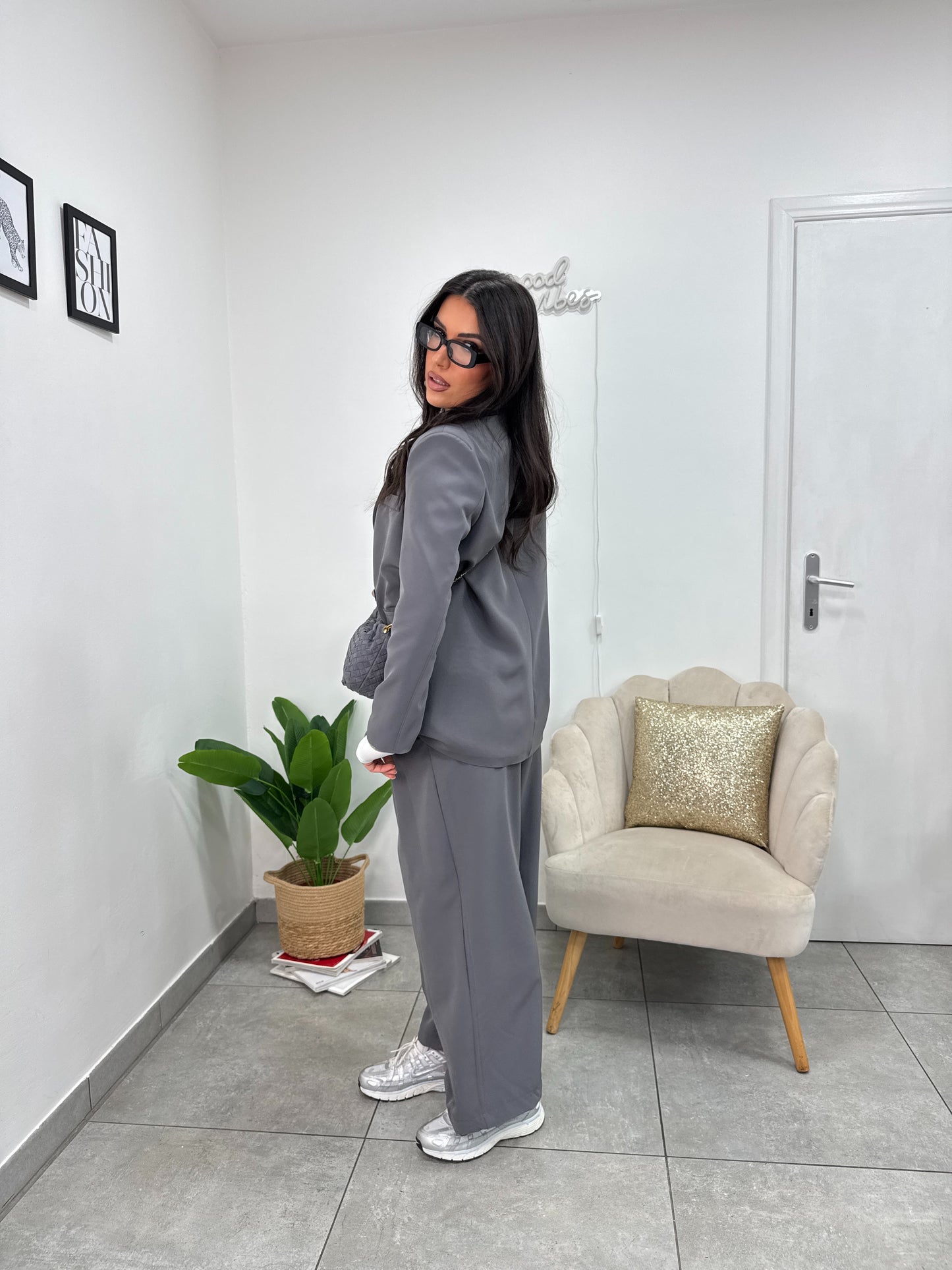 Blazer Doppiopetto Grigio